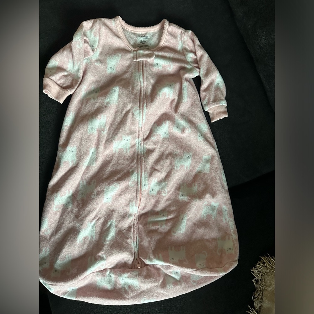 Carters Pink Cat Sleep Sack